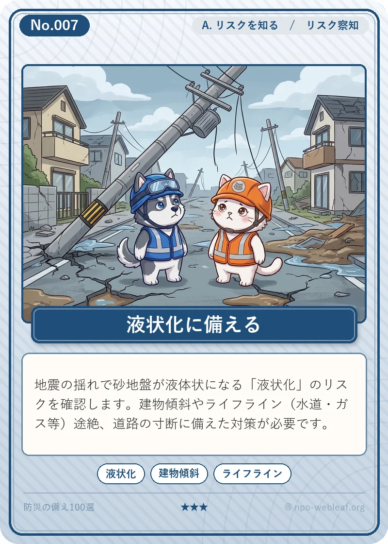 液状化リスクの確認のイラスト