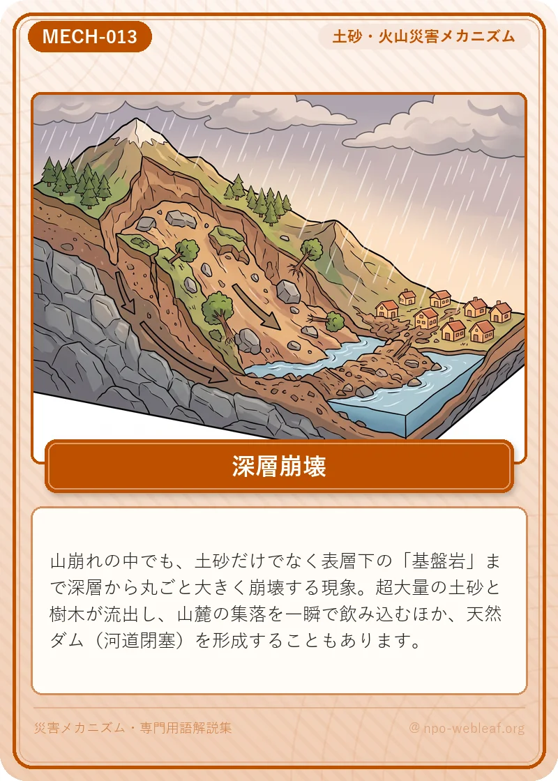 深層崩壊の図解